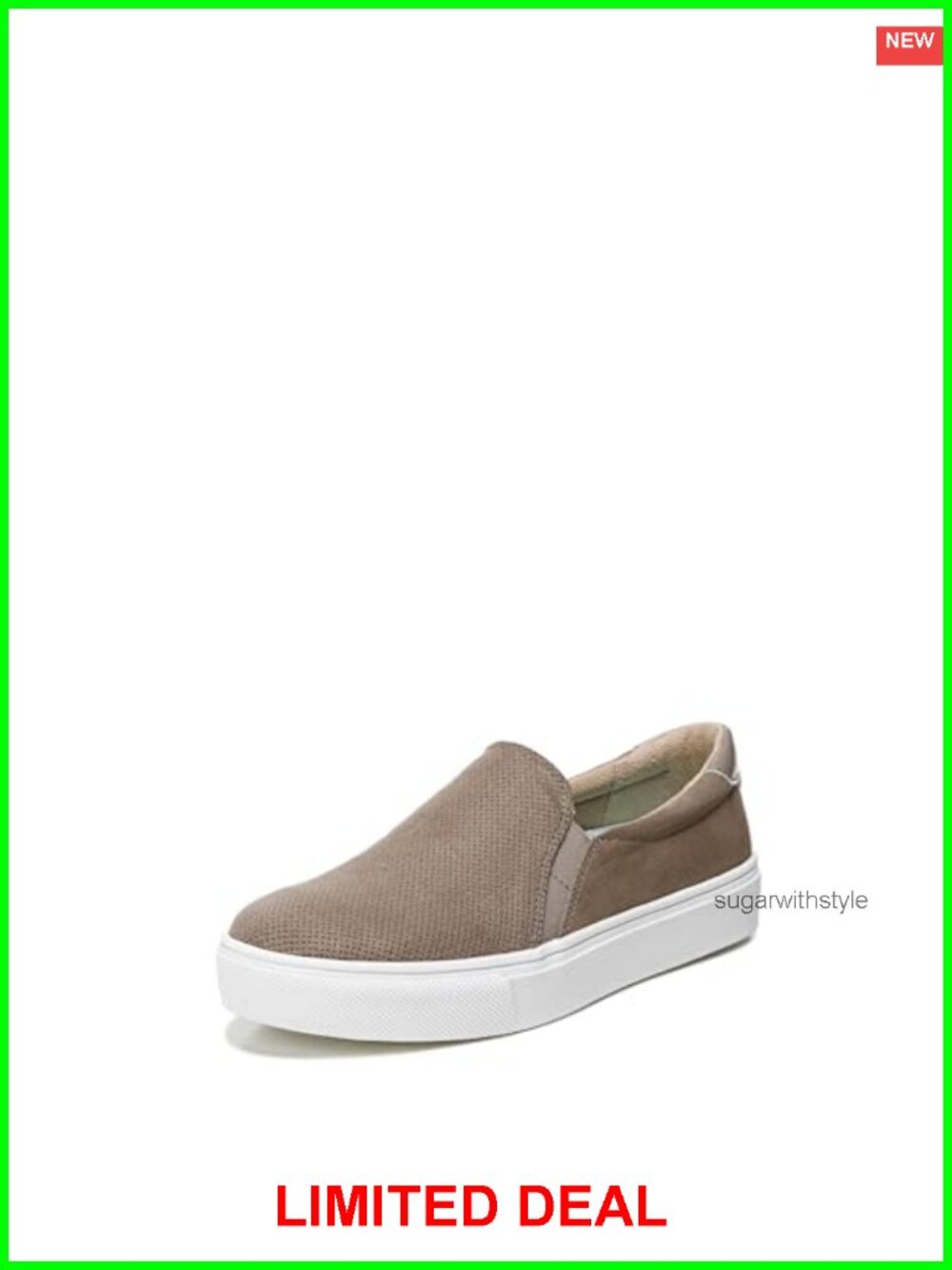 Slip On Sneaker Comfortable Lightweight Faux Leather Walking Casual